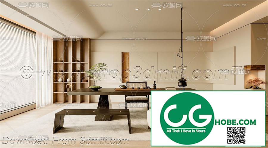 Tea Room 57 3D Model